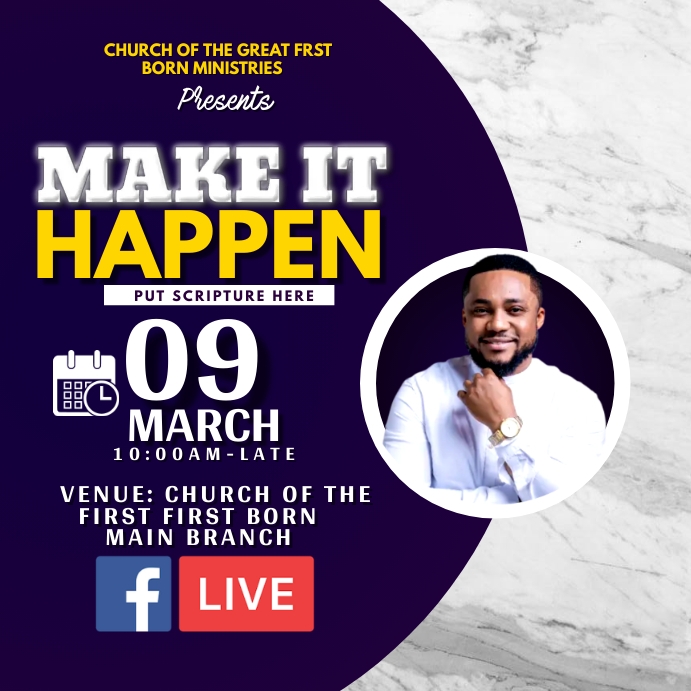 make it happen Template | PosterMyWall