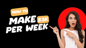 สีดำ Make Money Online  Earn Money  Side Hustle YouTube Thumbnail Template