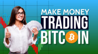 Make Money Online Trading Bitcoin Thumbnail template