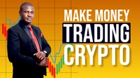 Make Money Online Trading Crypto Thumbnail template