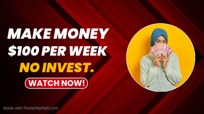 Make Money Online YouTube Thumbnail Template | PosterMyWall