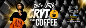 Make money WITH CRYPTO online twitter banner template
