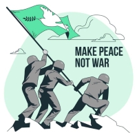 Make Code Not War MAKE PEACE NOT WAR DESIGN TEMPLATE | PosterMyWall