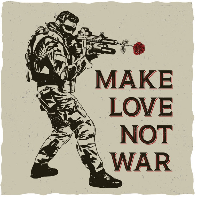 Make Code Not War MAKE PEACE NOT WAR DESIGN TEMPLATE | PosterMyWall