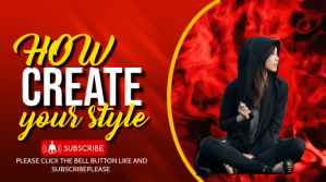 Red Make up and fashion youtube thumbnail templat ตัวอย่างภาพบน YouTube Template
