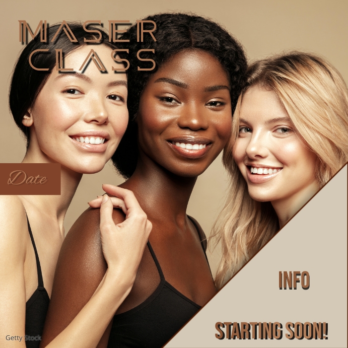Makeup Course Post Design make up beauty master class Template | PosterMyWall