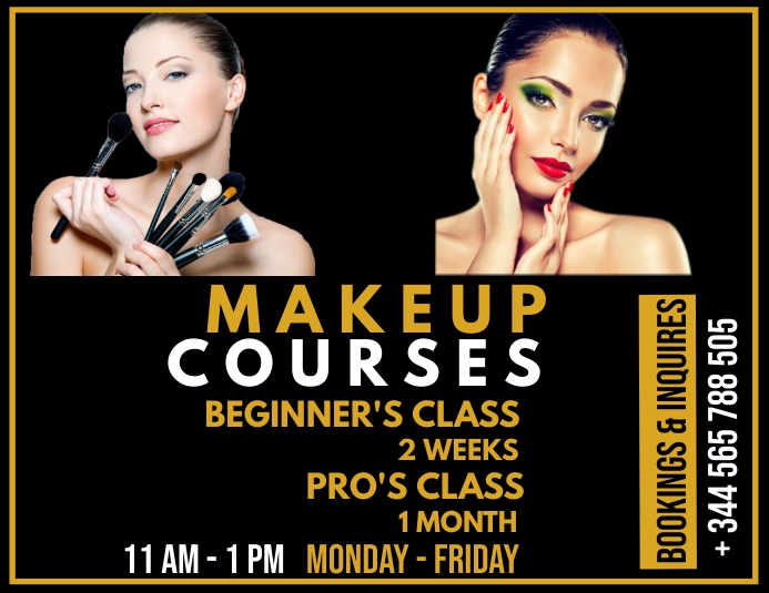 Makeup Classes Template at Shanita Parker blog