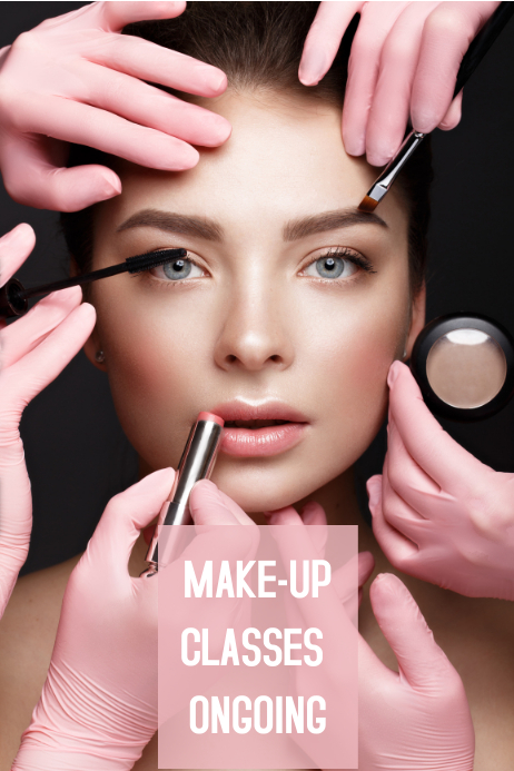 Makeup Course Design MAKE-UP CLASSES Template | PosterMyWall