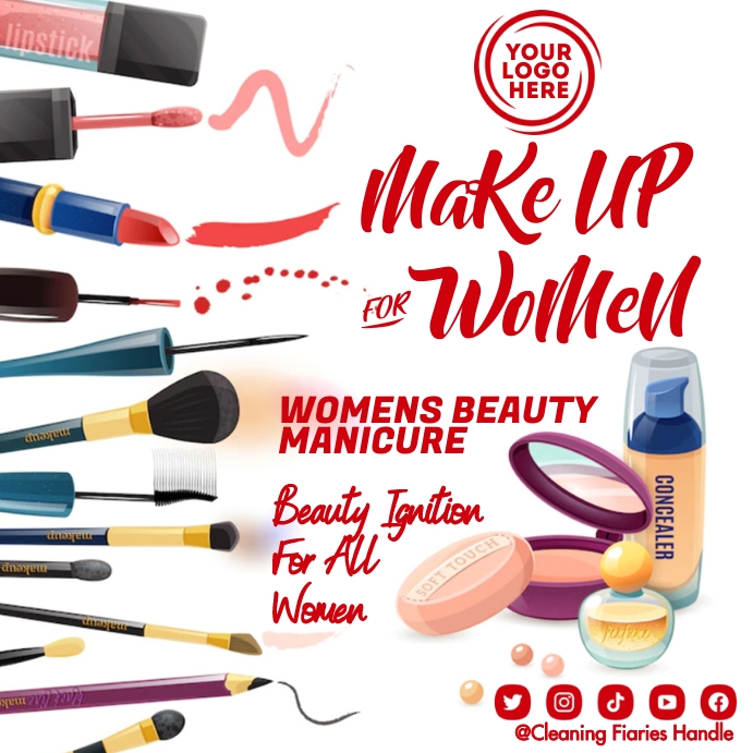 make up Template PosterMyWall
