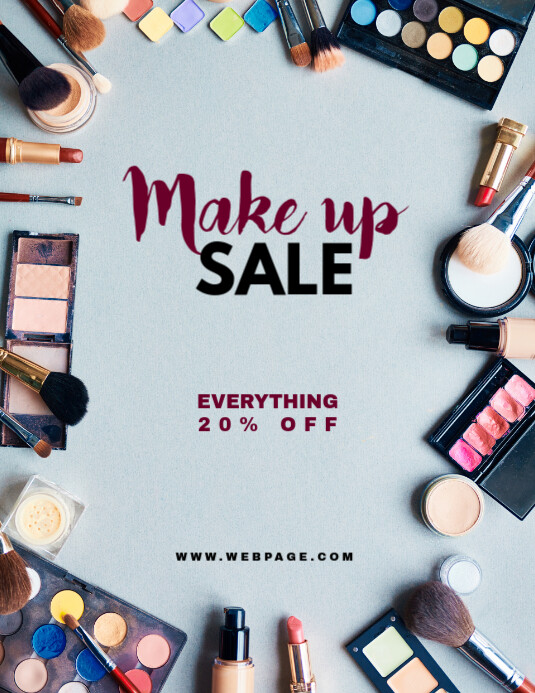 Make up Sale Retail Flyer Template PosterMyWall Make up Sale Retail Flyer Template PosterMyWall