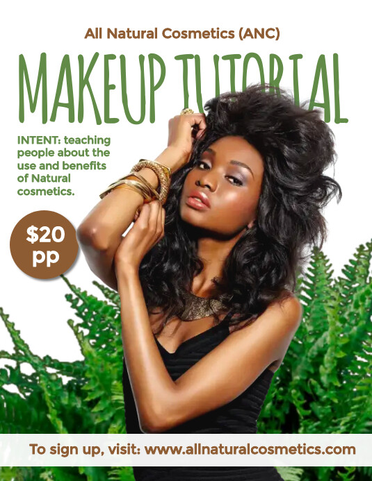 Copy of MAKE UP TUTORIAL FLYER (2) PosterMyWall