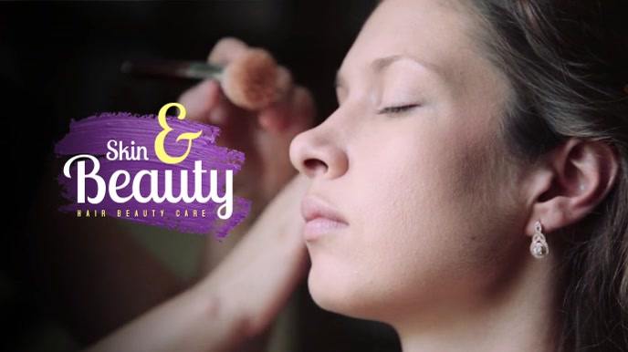 Makeup & Beauty Video Template Ekran reklamowy (16:9)