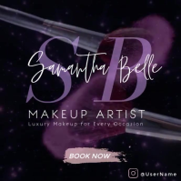 Luxury Makeup Artist Instagram Promo Template Square (1:1)