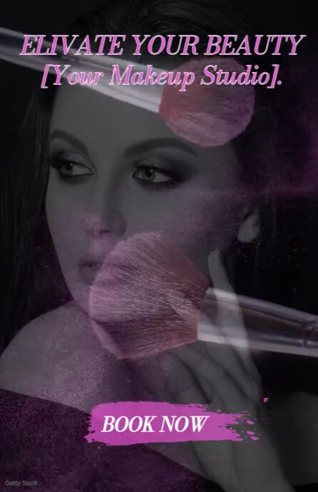 makeup artist ad Tablóide template
