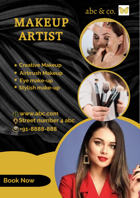Makeup Post Makeup artist advertisement poster Template | PosterMyWall