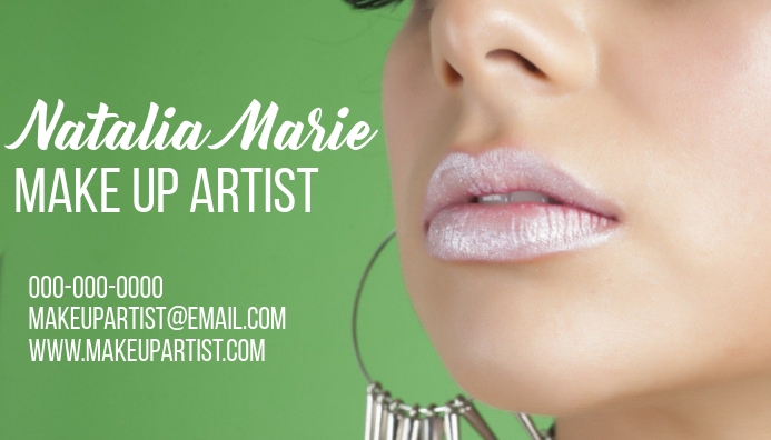 makeup artist business card template