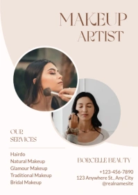 Makeup Artist A3 template