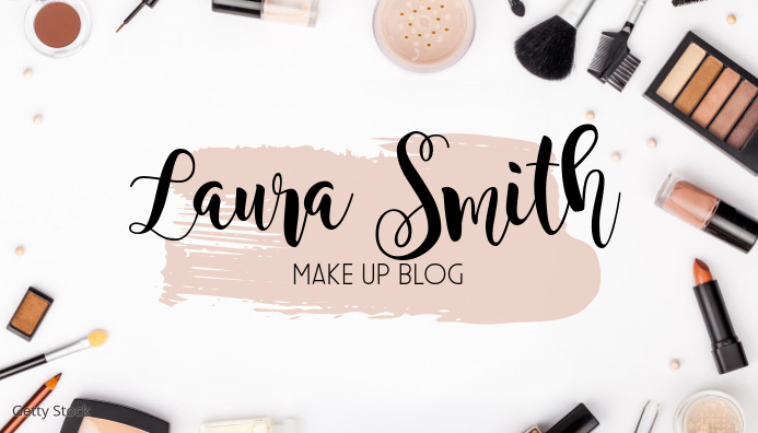 Cosmetics Blog Cover Copy of Makeup Blog cover Header Template | PosterMyWall