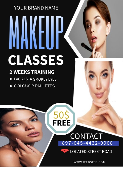 Makeup Classes Template | PosterMyWall