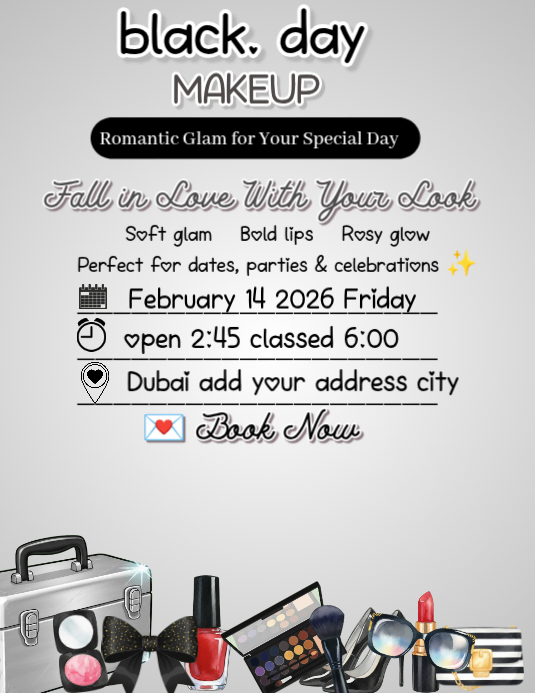 Makeup Flyer Template | PosterMyWall