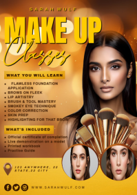 Makeup Masterclass Seminar A3 template