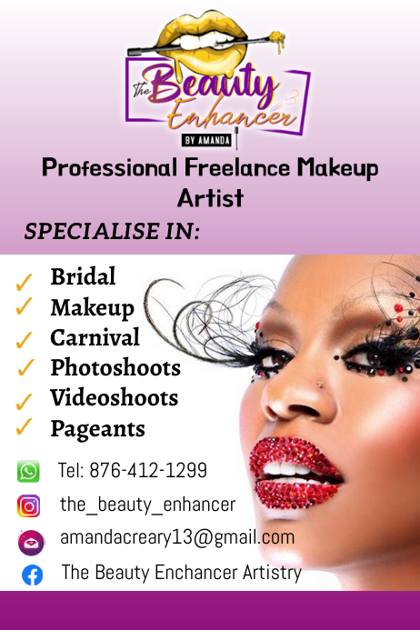 Makeup Flyer Plakat template