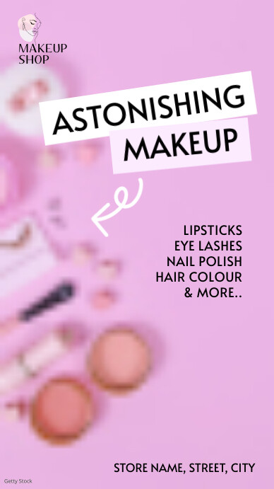 Makeup Shop Template PosterMyWall