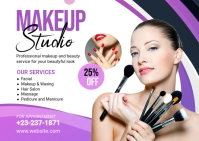 Makeup Studio Banner ad Pocztówka template