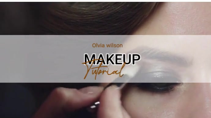makeup tutorial YouTube Thumbnail template
