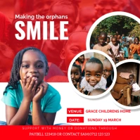 Making orphans smile Publicación de Instagram template