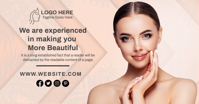 Making You More Beautiful Obraz udostępniany na Facebooku template