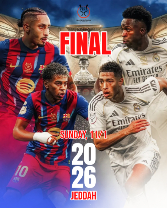Maksimalis Barcelona Vs Real Madrid Supercopa De España Final Instagram ...