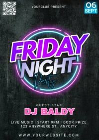 Maksimalis Friday Night A4 template