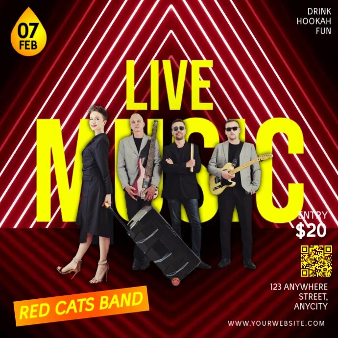 Maksimalis Live Music Pos Instagram template