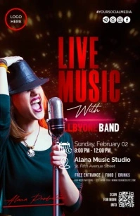 Maksimalis Live Music Tabloid template