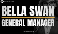 Maksimalis Nametag Id Card Staff Business black template