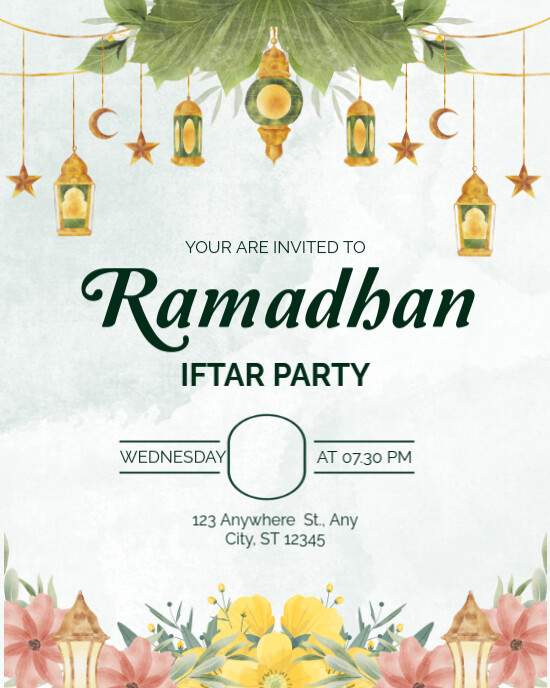 Maksimalis Ramadhan Iftar Party Instagram Portrait template