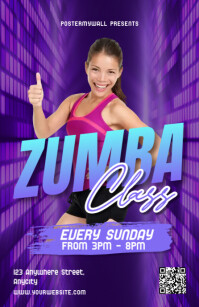 Maksimalis Zumba Class Tabloid template