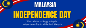 Blue Malaysia day Encabezado de correo electrónico Template