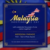Malaysia Day Event Parade Invitation Cuadrado (1:1) template
