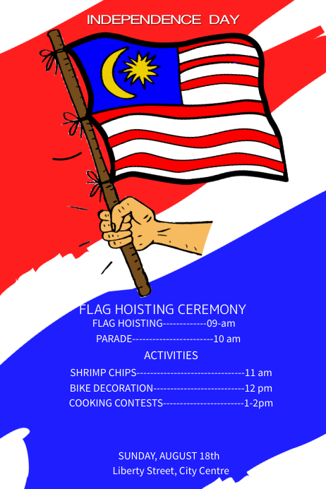 Copy Of Malaysia Day Poster Template Postermywall