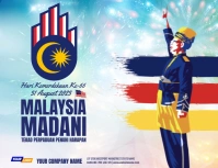 Malaysia Independence Day 2023 Poster Flyer (US Letter) template