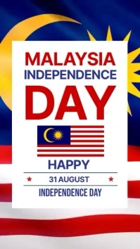 Malaysia Independence Day Celebration เรื่องราวบน Instagram template
