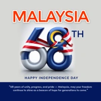Malaysia independence day Post Instagram template