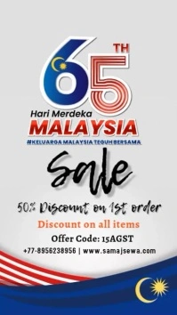 malaysia independence day Instagram Story template