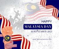 Malaysia Independence Day Persegi Panjang Besar template