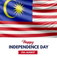 Malaysia Independence Day Message Instagram template