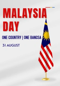 Malaysia independence day A4 template