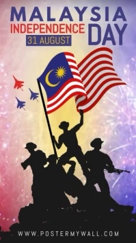 Malaysia Independence Day เรื่องราวบน Instagram template