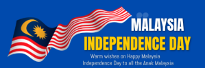 Blauw Malaysia independence day Encabezado de correo electrónico Template